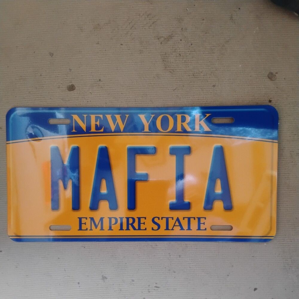 MAFIA New York City License Plate NYC Empire State Car Truck Auto Novelty GIFT